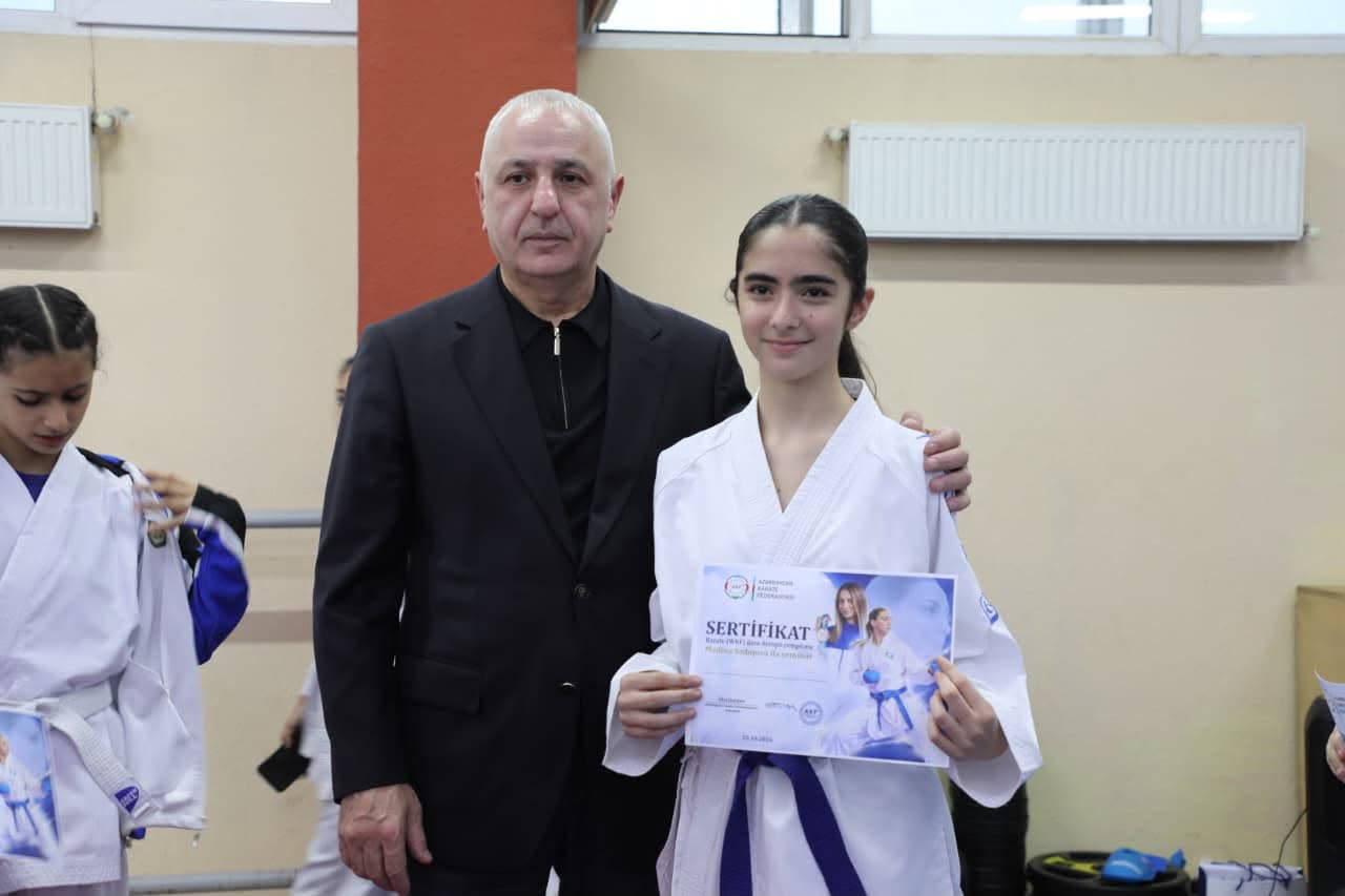 Bakıda uşaq və xanım idmançıların karate seminarı keçirildi - FOTOLAR — foto 5