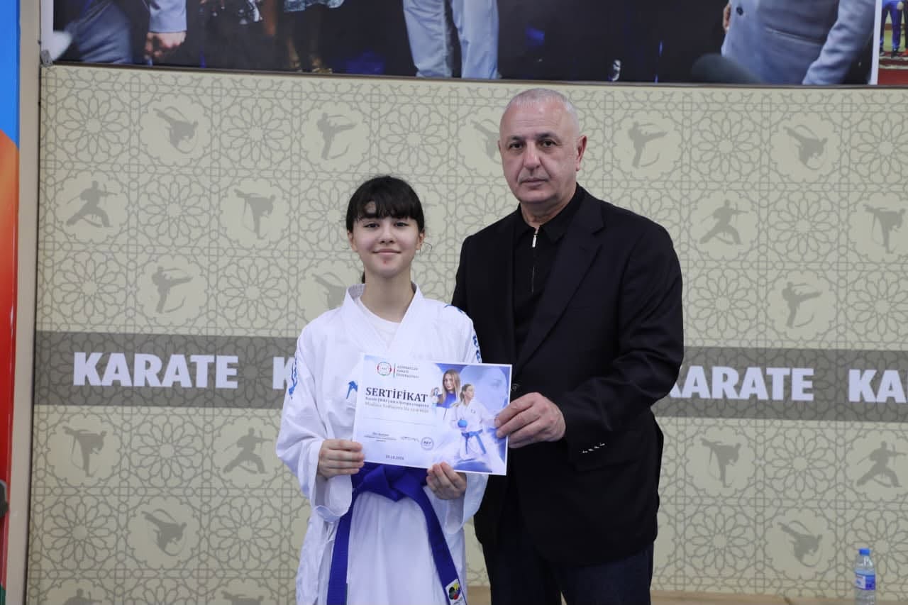 Bakıda uşaq və xanım idmançıların karate seminarı keçirildi - FOTOLAR — foto 1