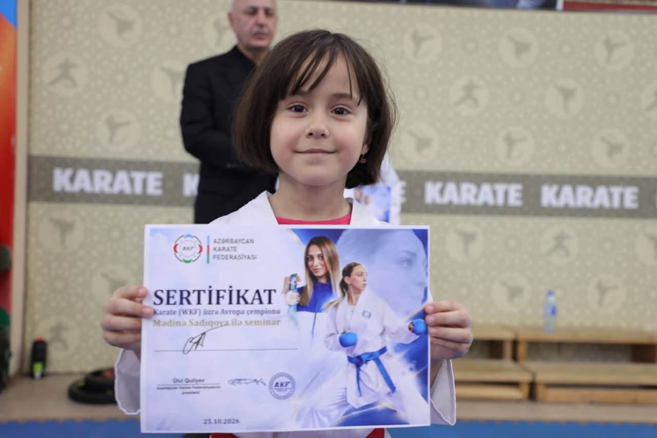 Bakıda uşaq və xanım idmançıların karate seminarı keçirildi - FOTOLAR — foto 6